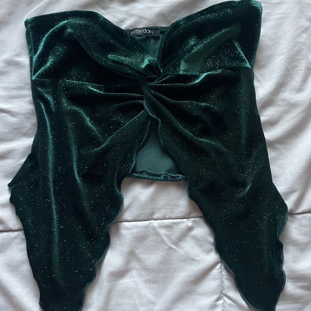 Papermoon Emerald Velvet Top